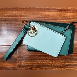 Michael Kors triple wallet wristlet